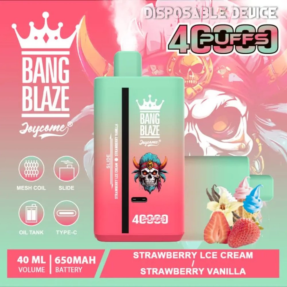 Bang Blaze 40K - Strawberry Ice Cream / Strawberry Vanilla