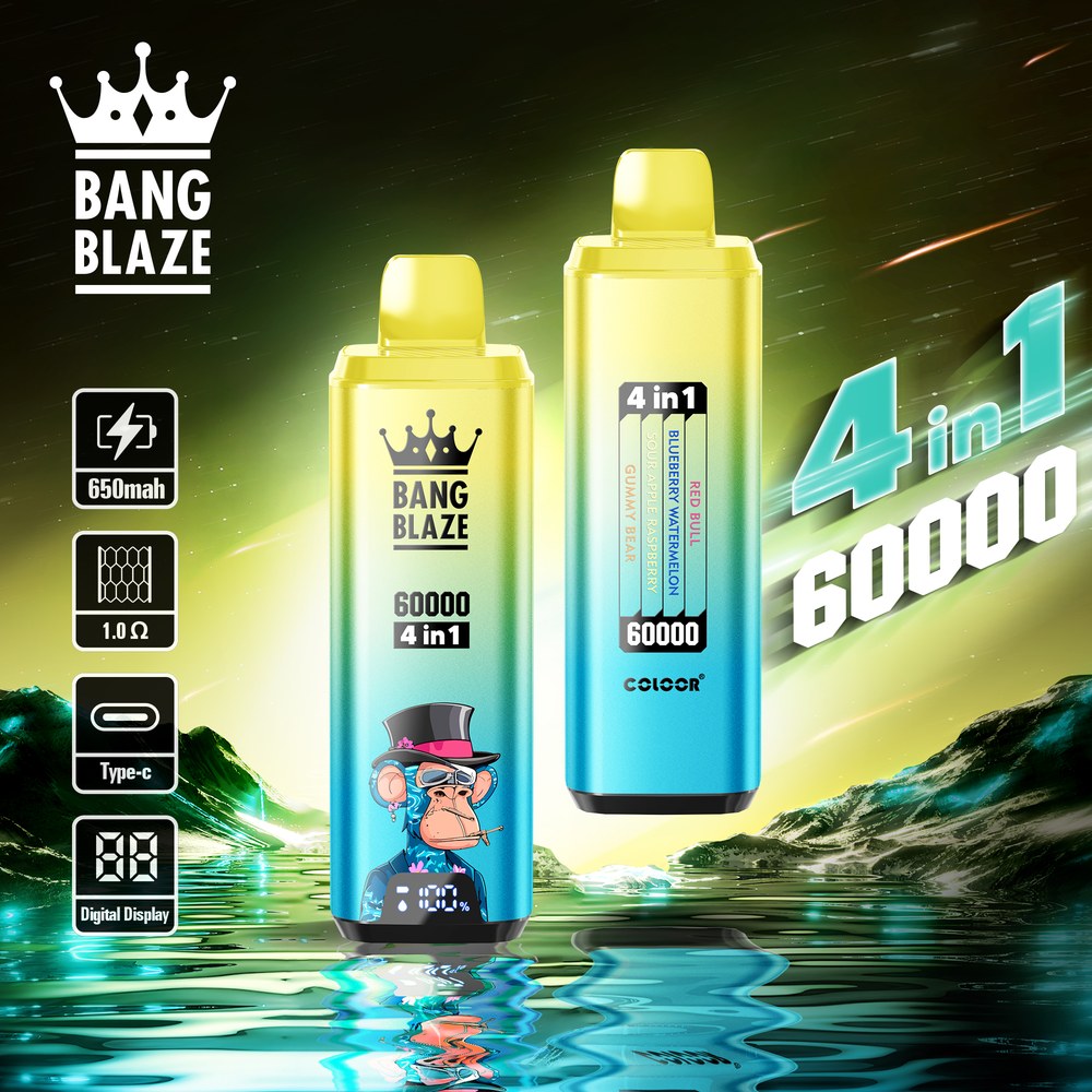 Bang Blaze 60K - Blueberry Raspberry / Grape Ice / Berry Ice / Aloe Mango Melon
