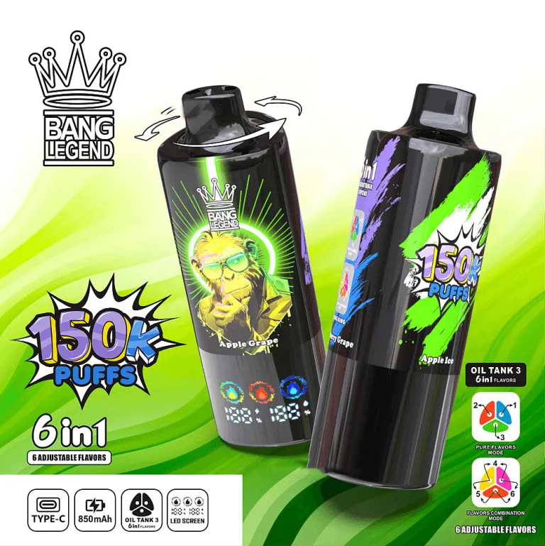 Bang Legend 150K - Apple Ice + Apple Grape + Blueberry Grape