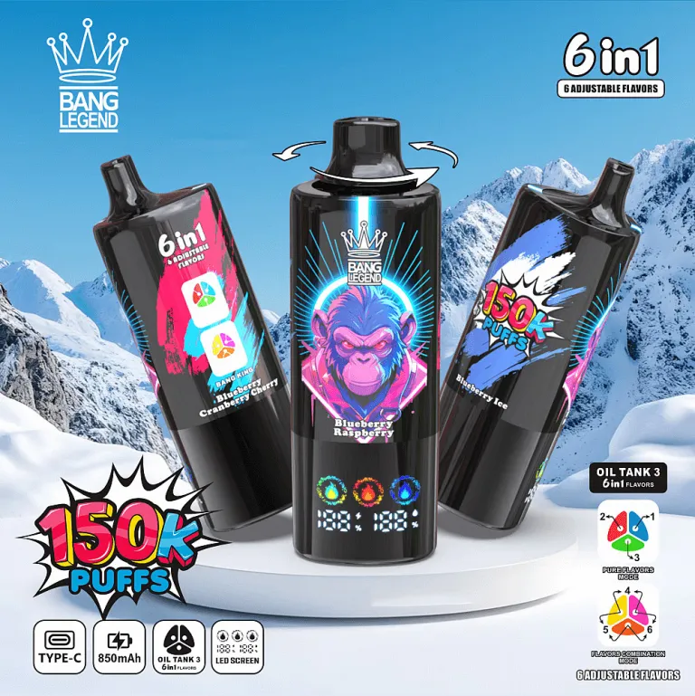 Bang Legend 150K - Blueberry Ice + Blueberry Raspberry + Blueberry Cranberry Cherry