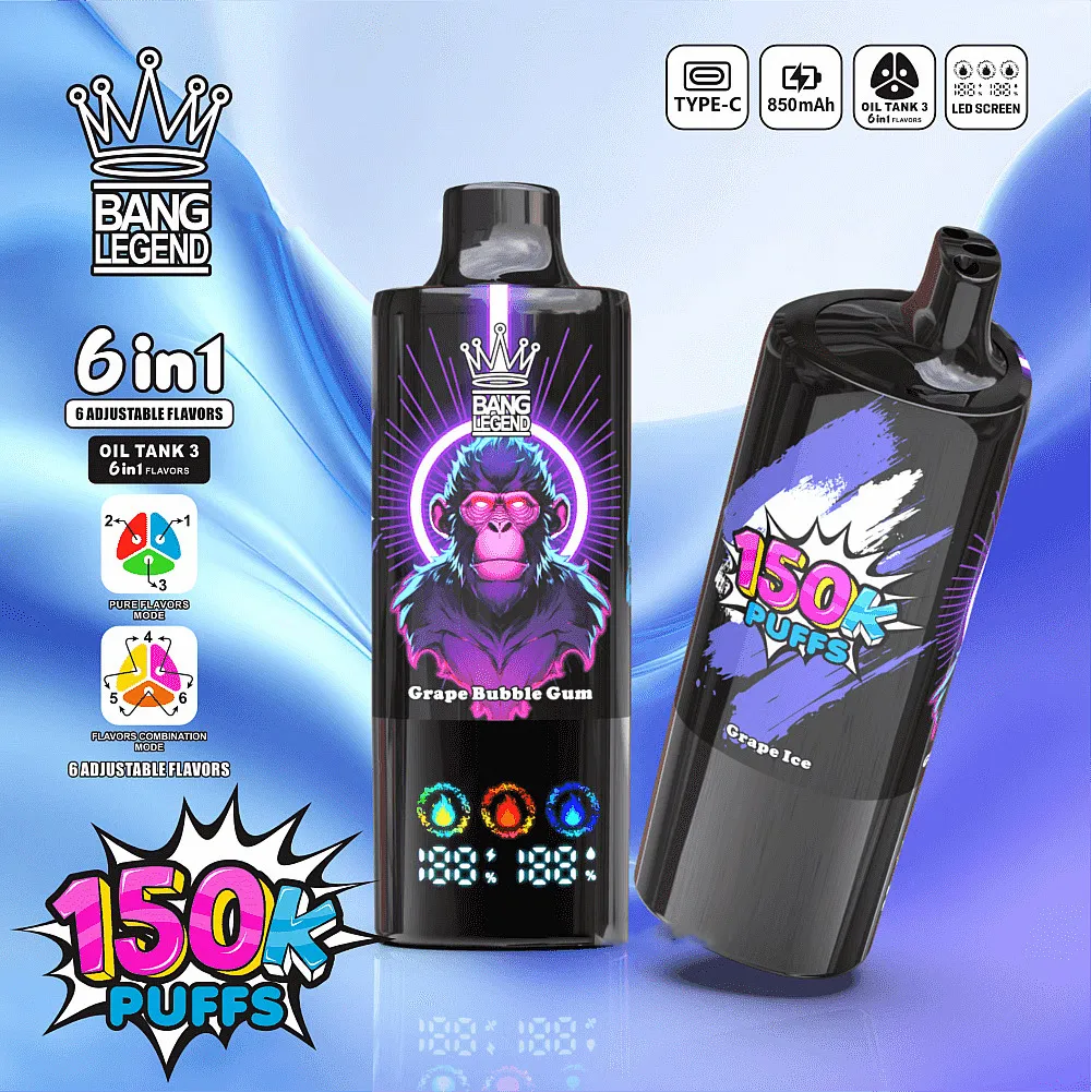 Bang Legend 150K - Grape Ice + Grape Bubble Gum + Raspberry Grapes