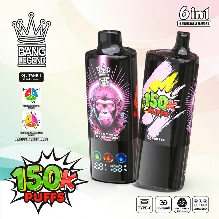 Bang Legend 150K - Mango Ice + Peach Mango Watermelon + Gummy Bear