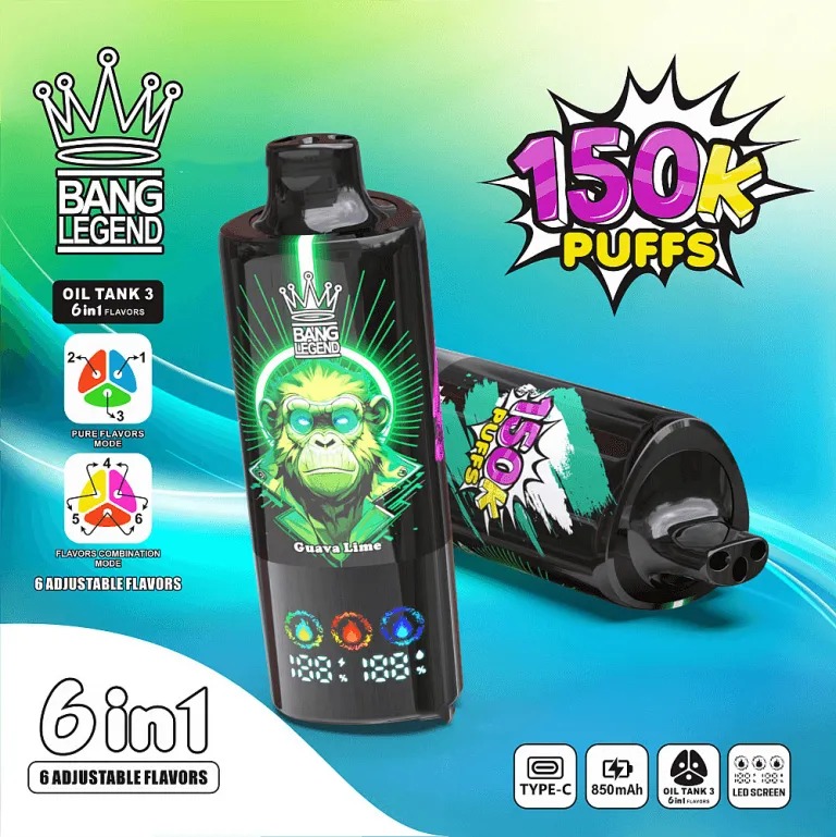 Bang Legend 150K - Passionate Passion Fruit + Guava Lime + Passion Fruit Lemon