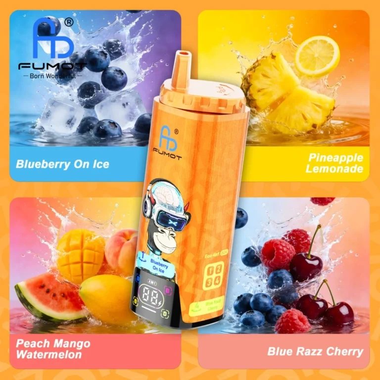 Fumot ECO 4in1 80K - Blueberry on Ice / Pineapple Lemonade / Peach Mango Watermelon / Blue Razz Cherry