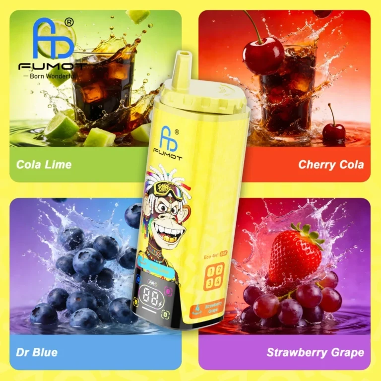 Fumot ECO 4in1 80K - Cola Lime / Cherry Cola / Dr Blue / Strawberry Grape