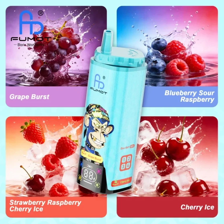 Fumot ECO 4in1 80K - Grape Burst / Blueberry Sour Raspberry / Strawberry Raspberry Cherry Ice / Cherry Ice