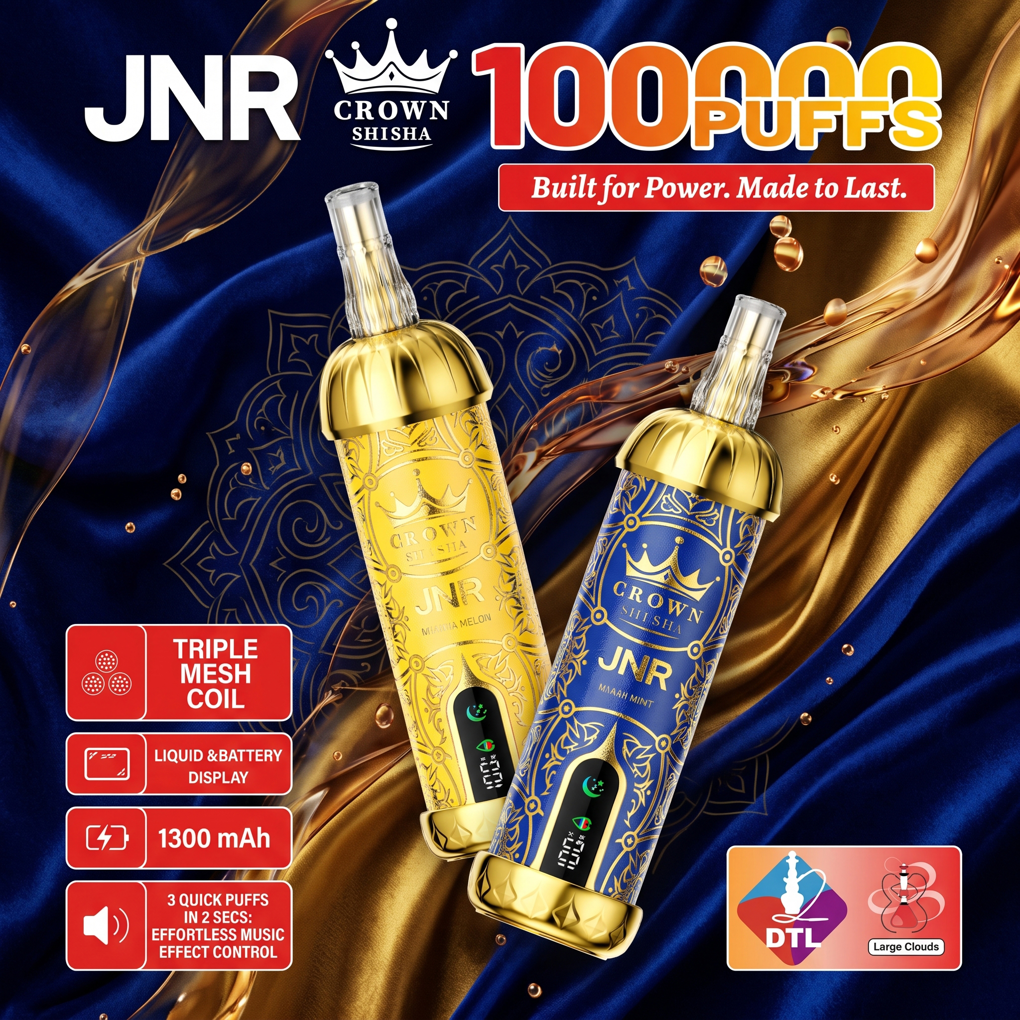 JNR Crown Shisha 100K - Crown Shisha 100K