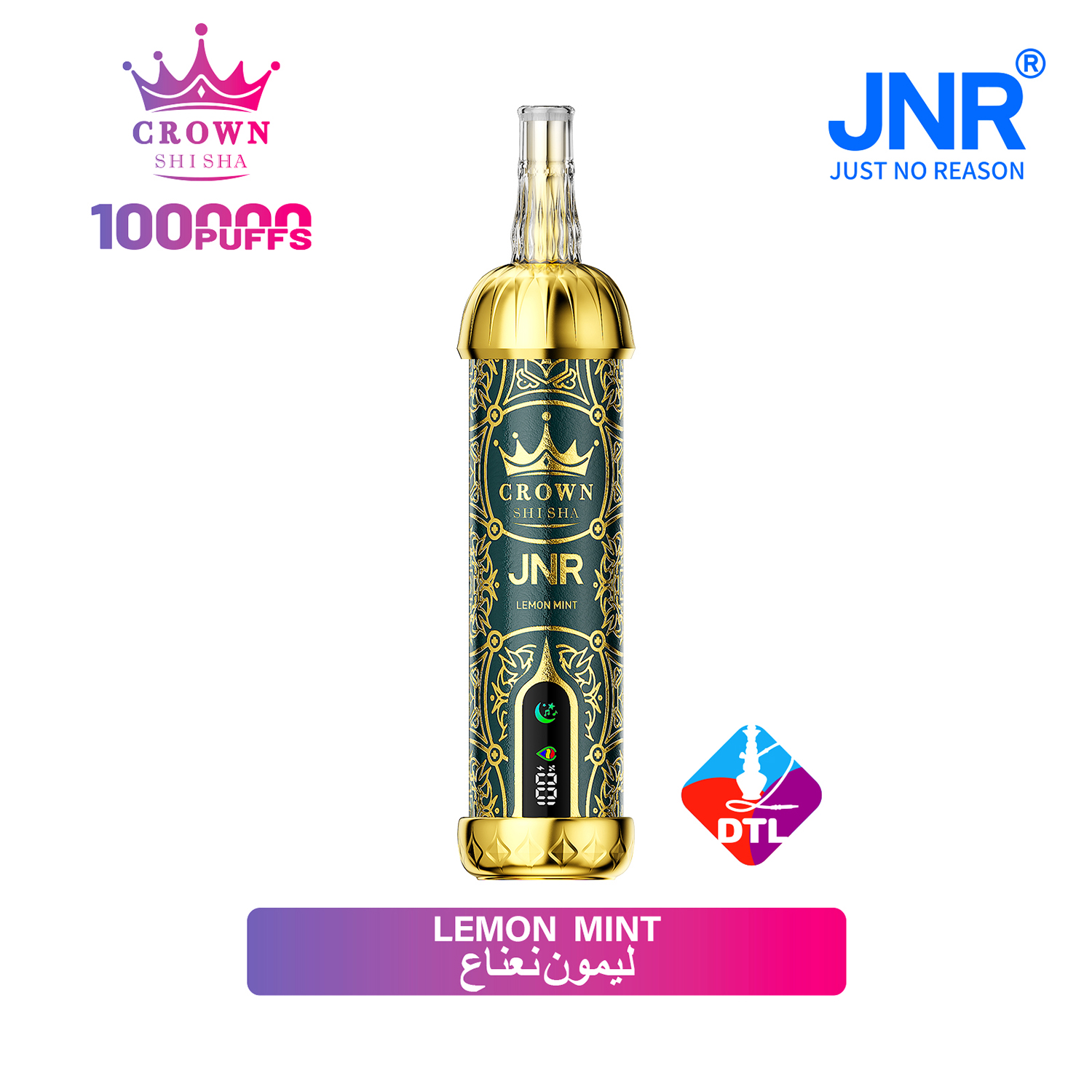 JNR Crown Shisha 100K - Lemon Mint