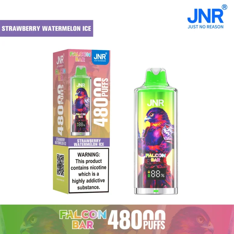Jnr Falcon Bar 48000 Puffs Dispasable Vape Flavor Strawberry Watermelon Ice Disposable Device