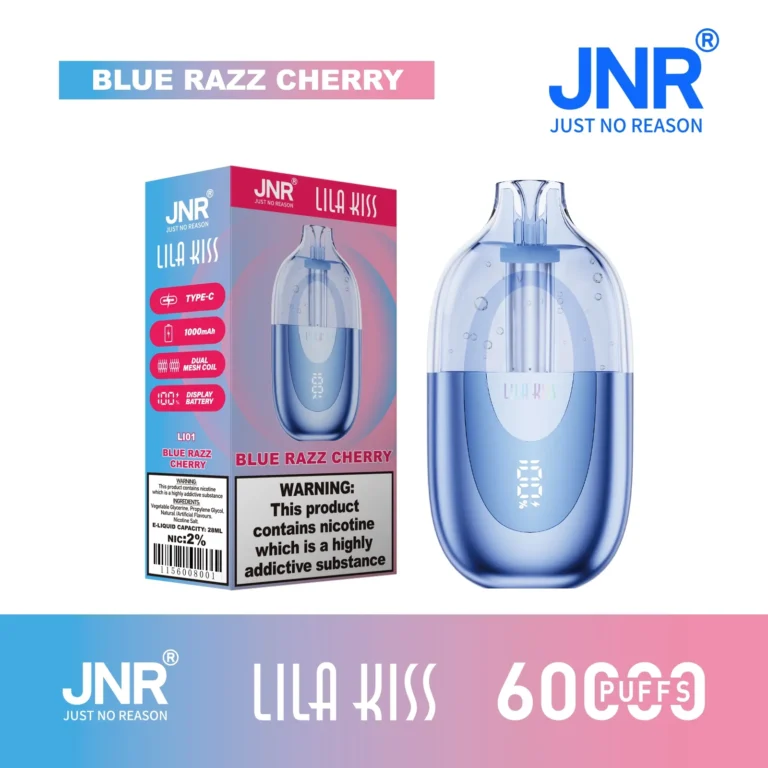 Jnr Lila Kiss Blue Razz Cherry Disposable Vape Device