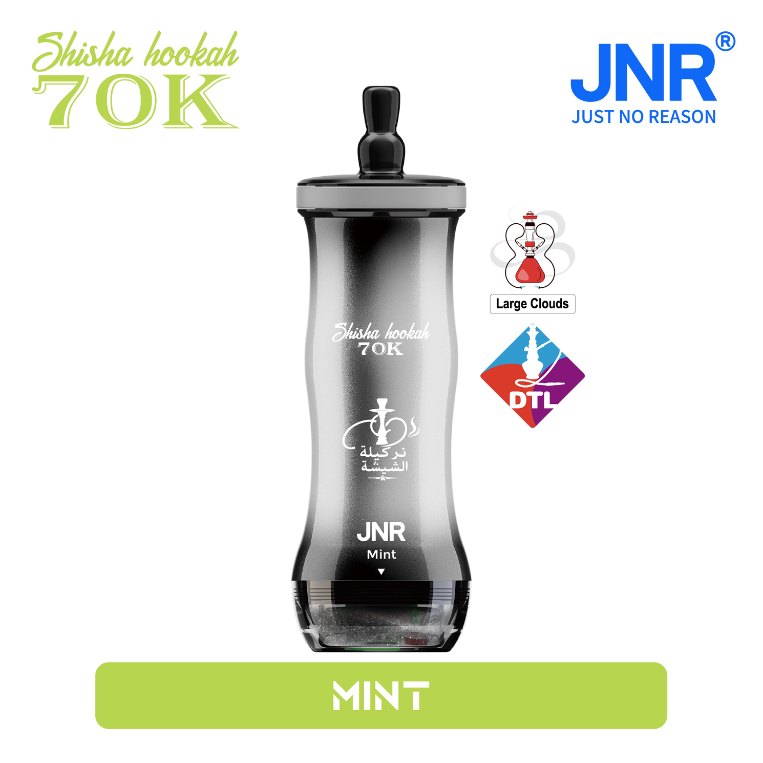 JNR Shisha Hookah 70K - Mint