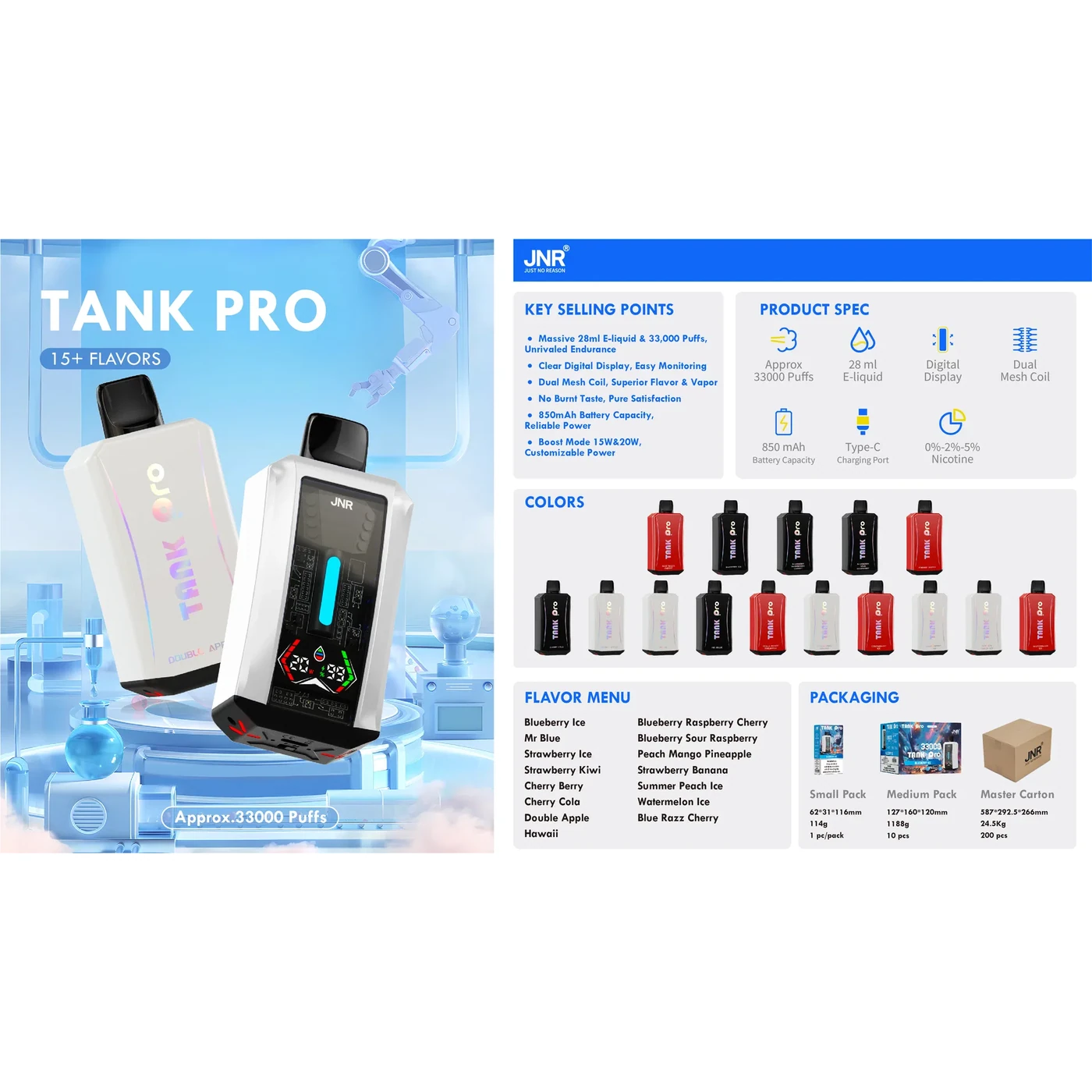 JNR Tank Pro 33000 -
