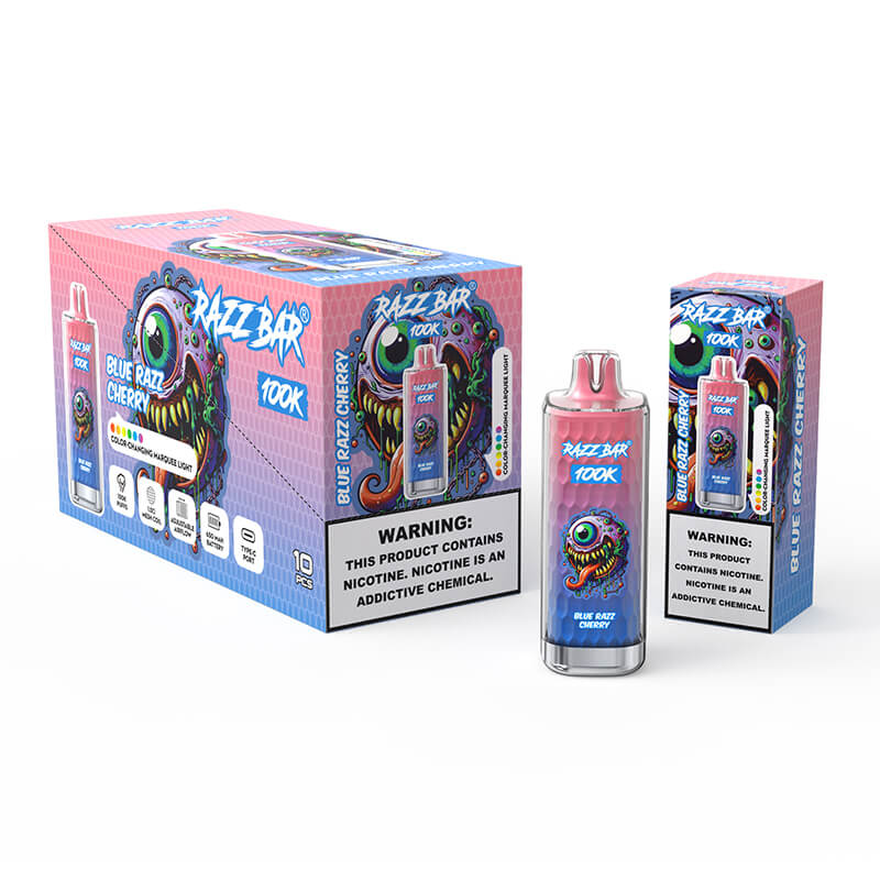 Razz Bar 100K - Blue Razz Cherry