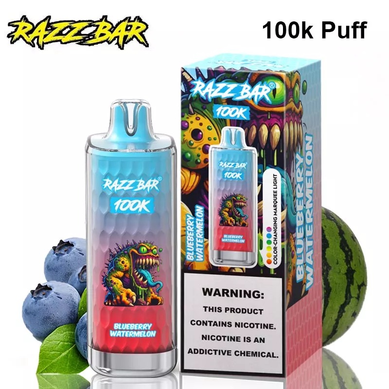 Razz Bar 100K - Blueberry Watermelon
