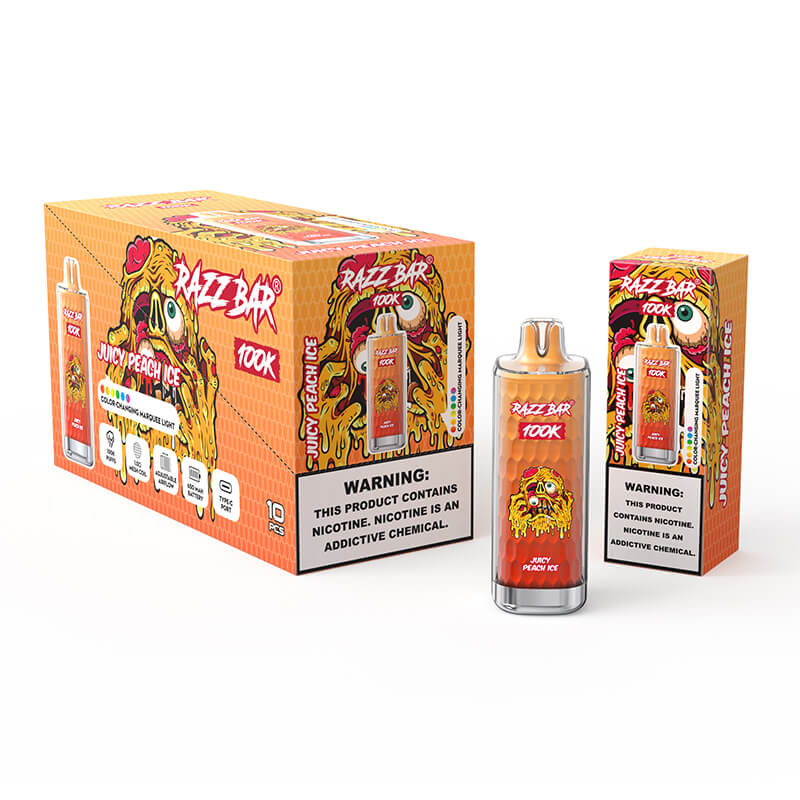 Razz Bar 100K - Juicy Peach Ice