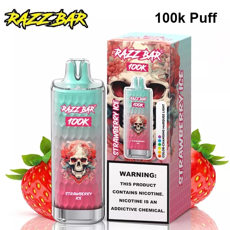 Razz Bar 100K - Strawberry Ice