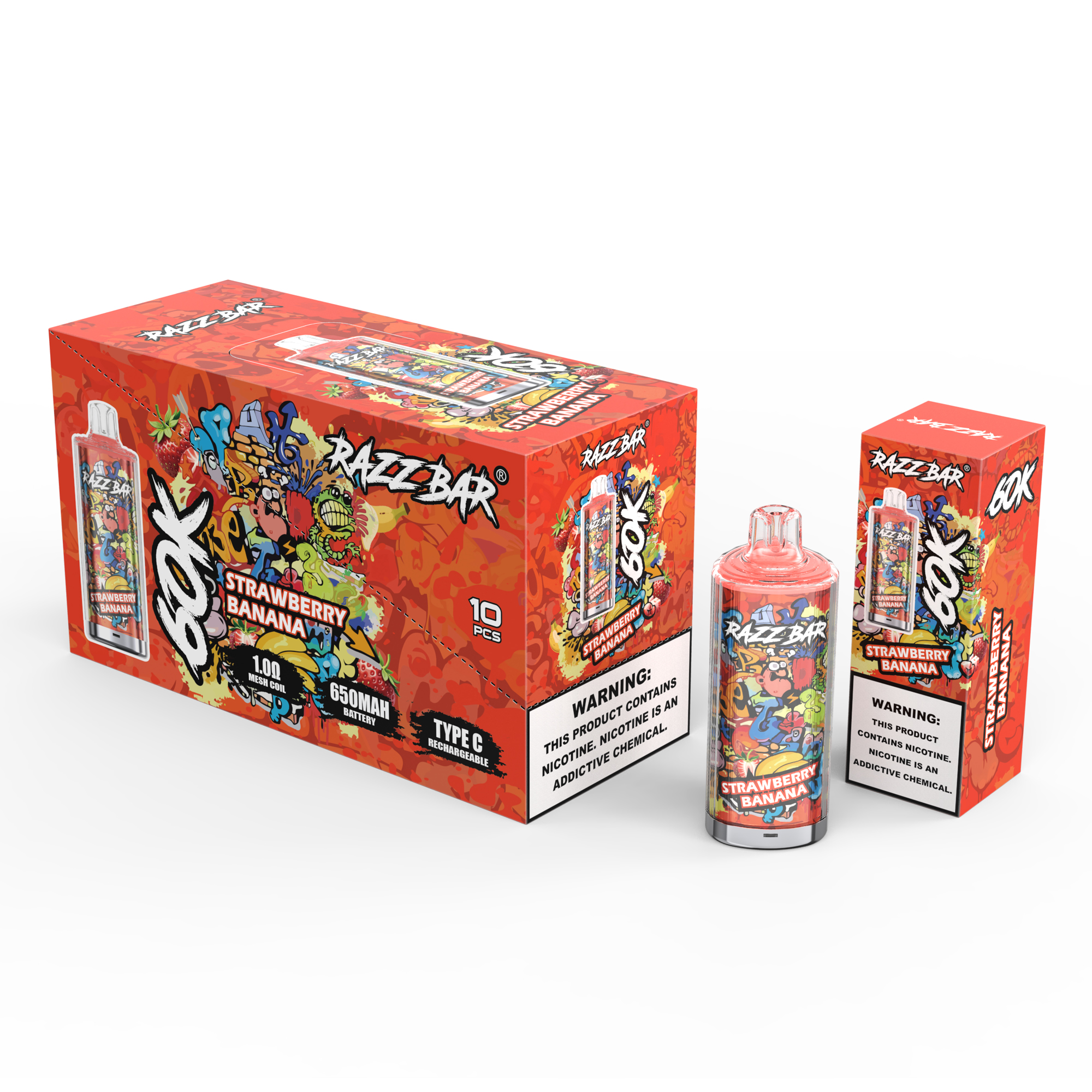 Razz Bar 60000 - Strawberry Banana