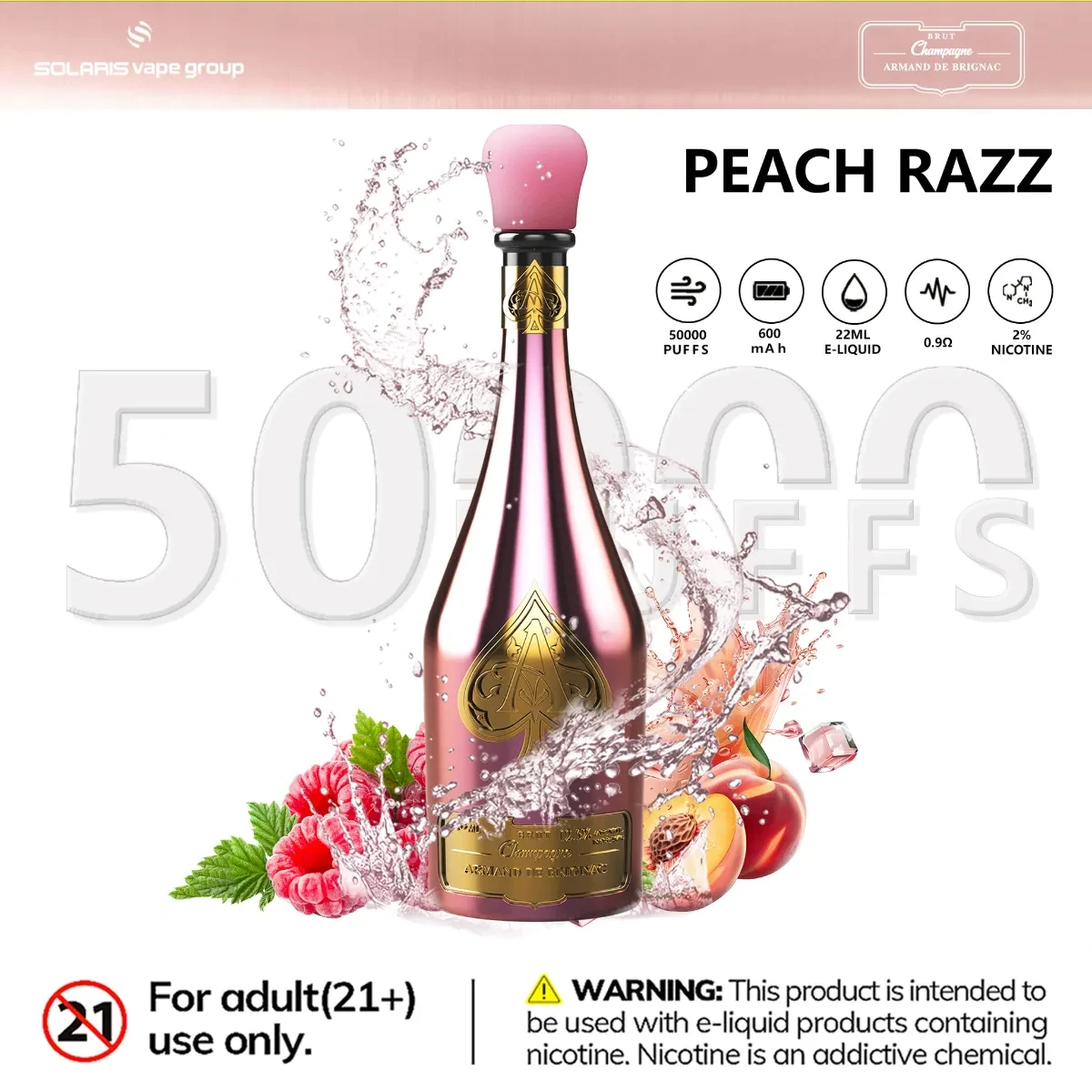 Solaris Champagne 50000 - Peach Razz