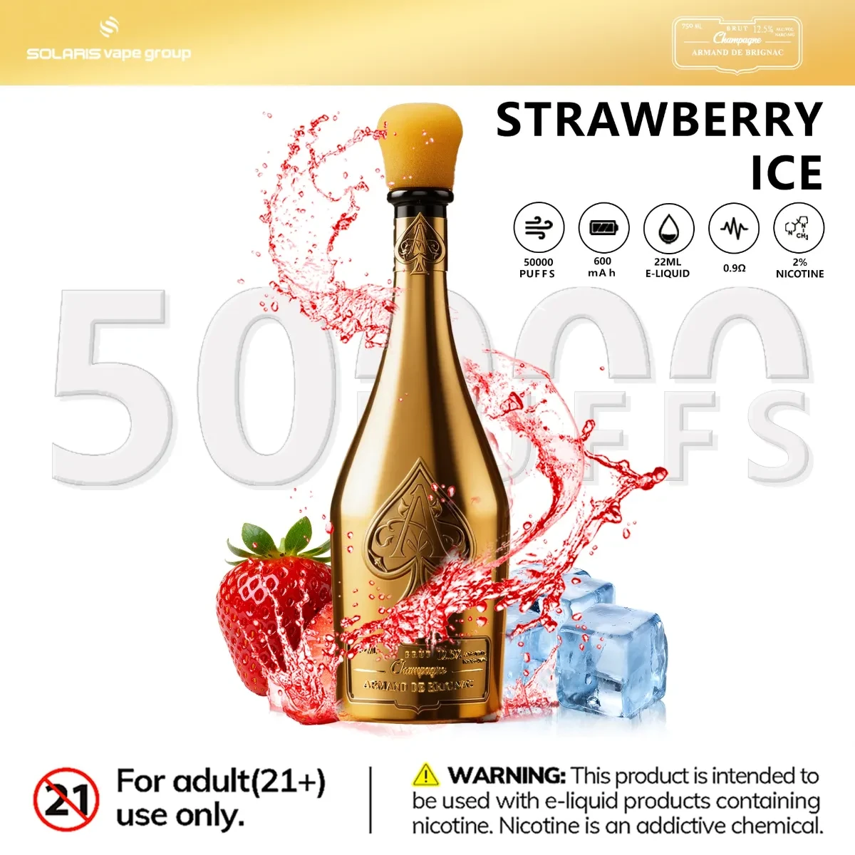 Solaris Champagne 50000 - Strawberry Ice