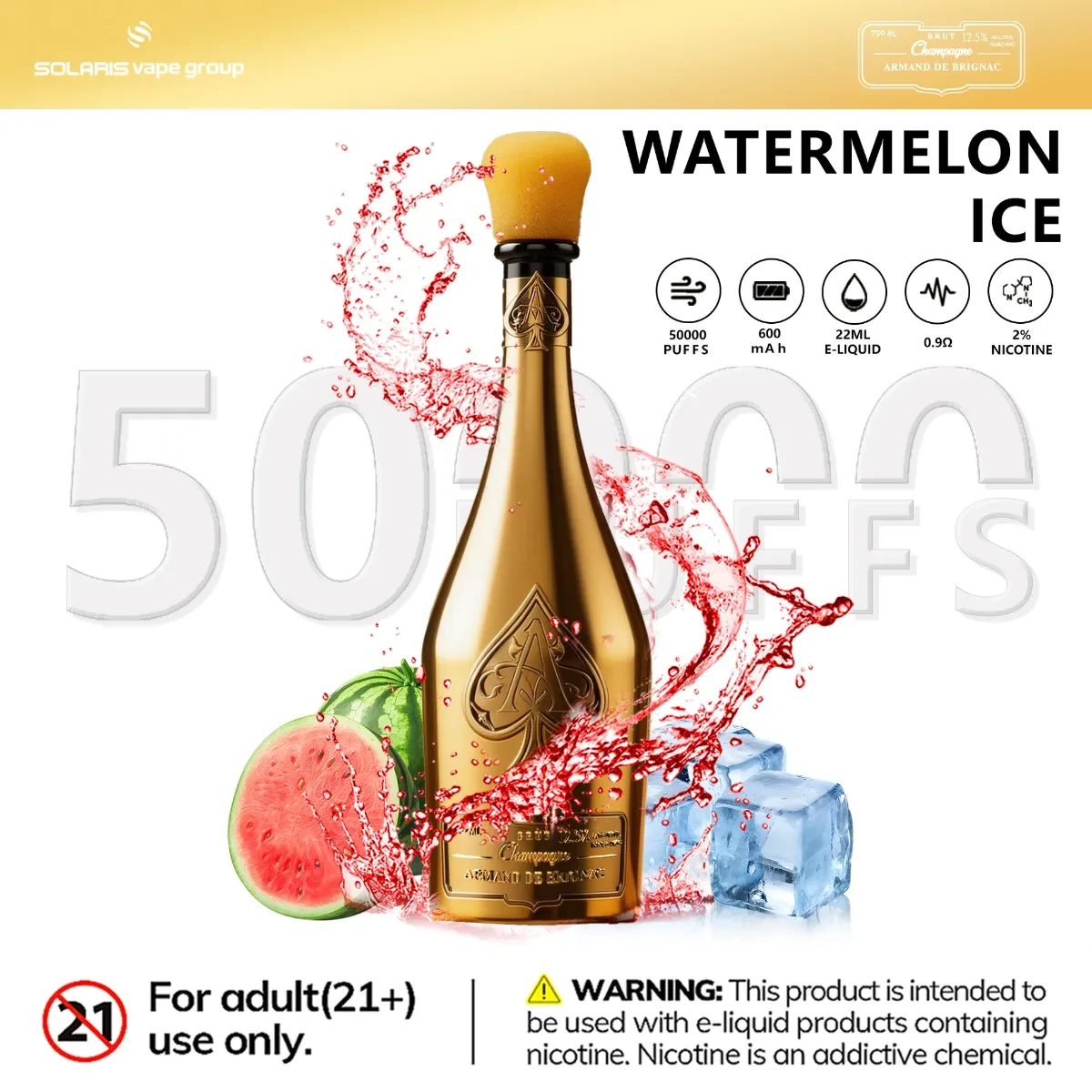Solaris Champagne 50000 - Watermelon Ice