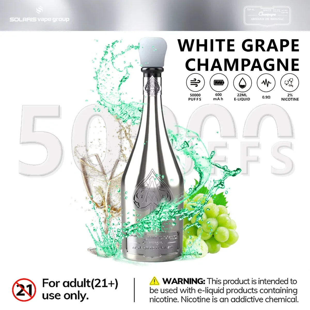 Solaris Champagne 50000 - White Grape Champagne