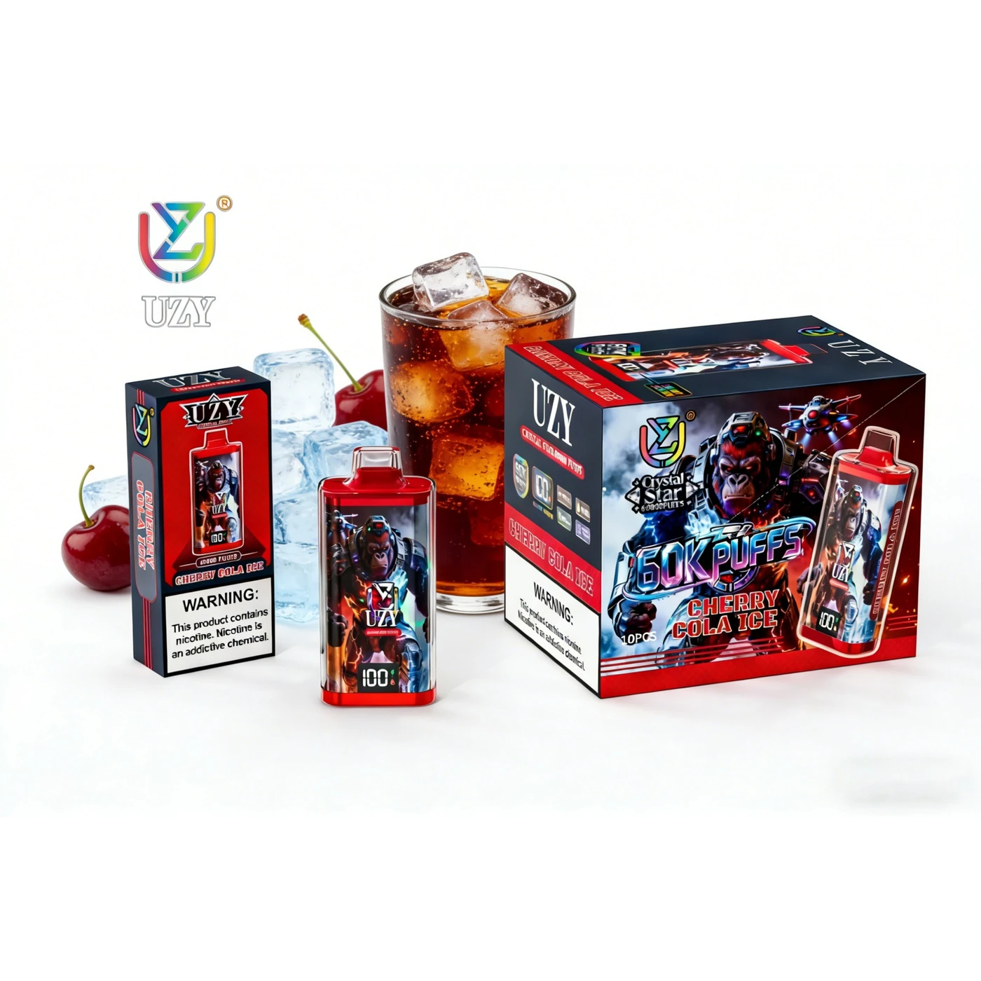 UZY Crystal Star 60000 - Cherry Cola Ice