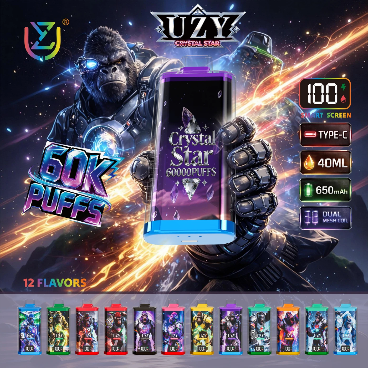 UZY Crystal Star 60000 -