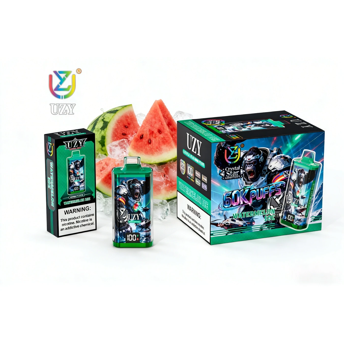 UZY Crystal Star 60000 - Watermelon Ice