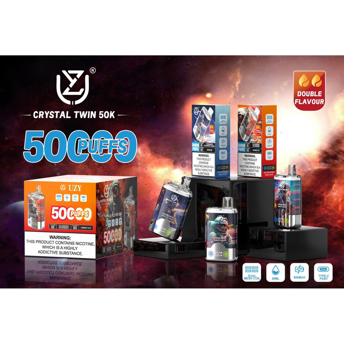 UZY Crystal Twin 50000 -