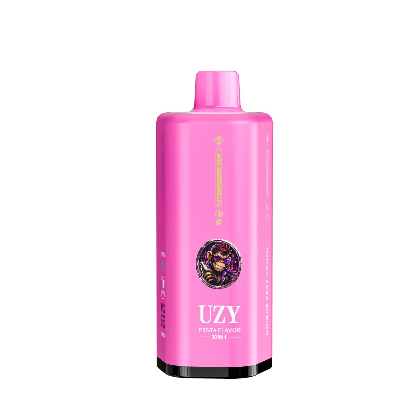 UZY Penta 10-en-1 500K - Grape Ice & Strawberry Kiwi & Watermelon Ice & Blue Rancher & Love 66