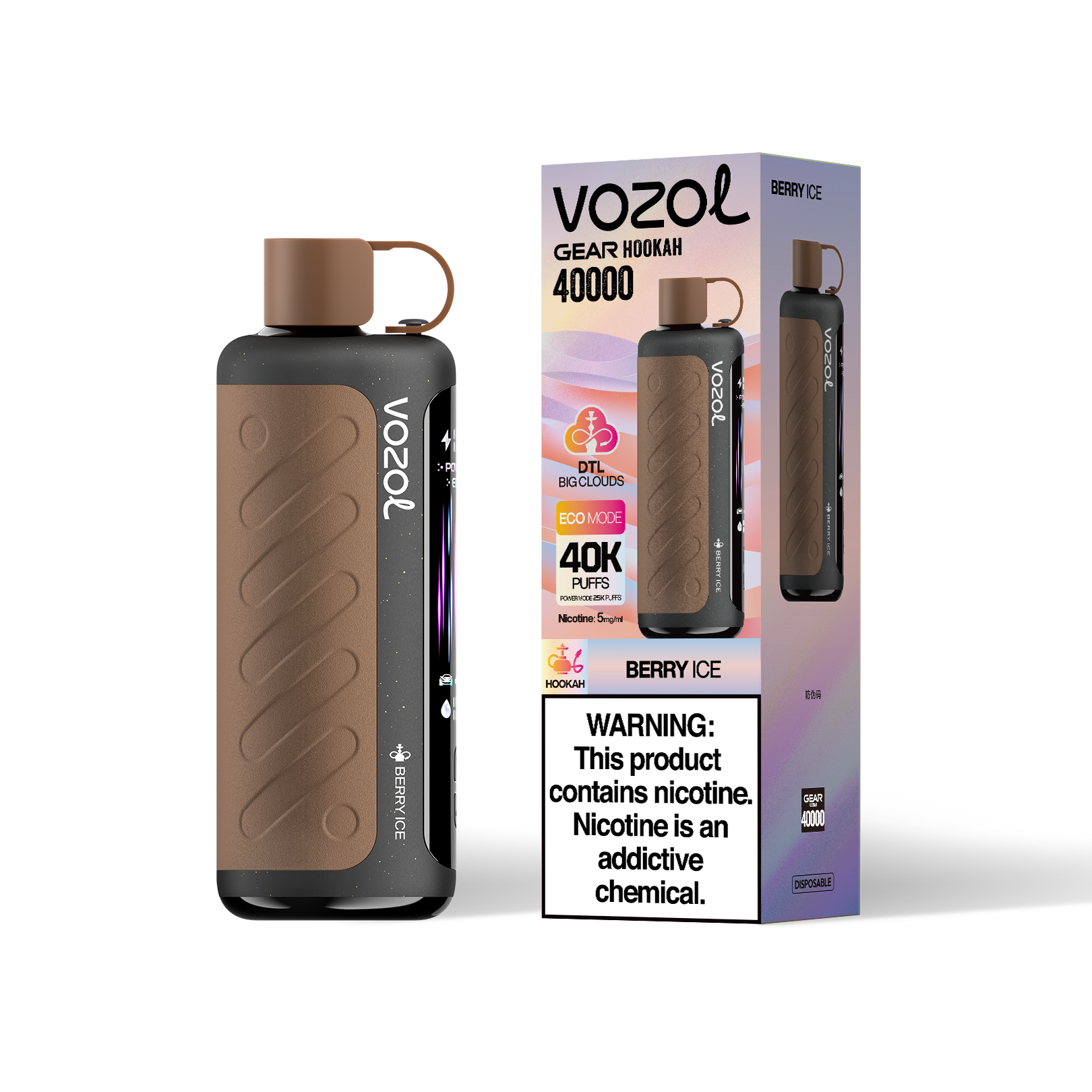 VOZOL Gear Hookah 40000 - Berry Ice