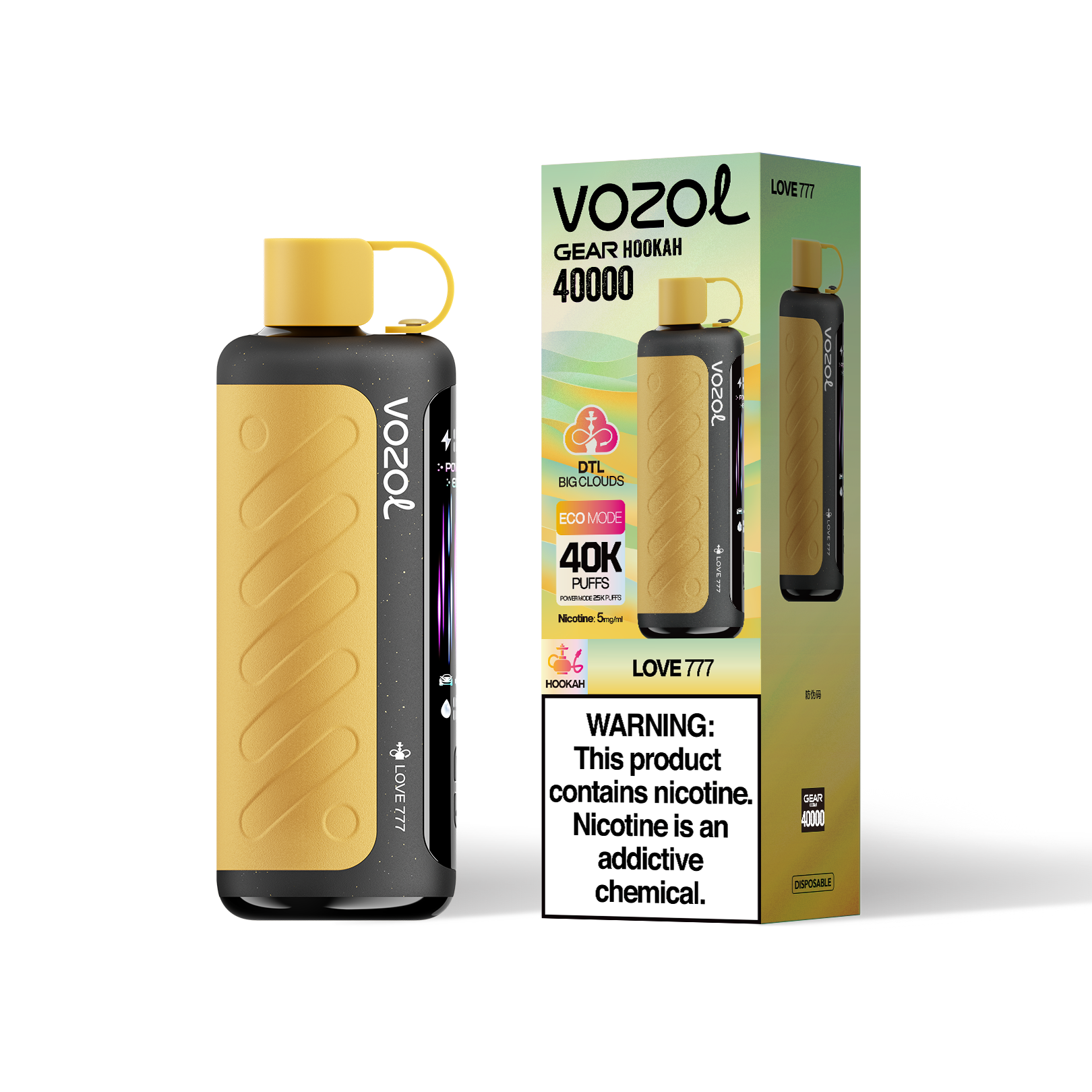 VOZOL Gear Hookah 40000 - Love 777