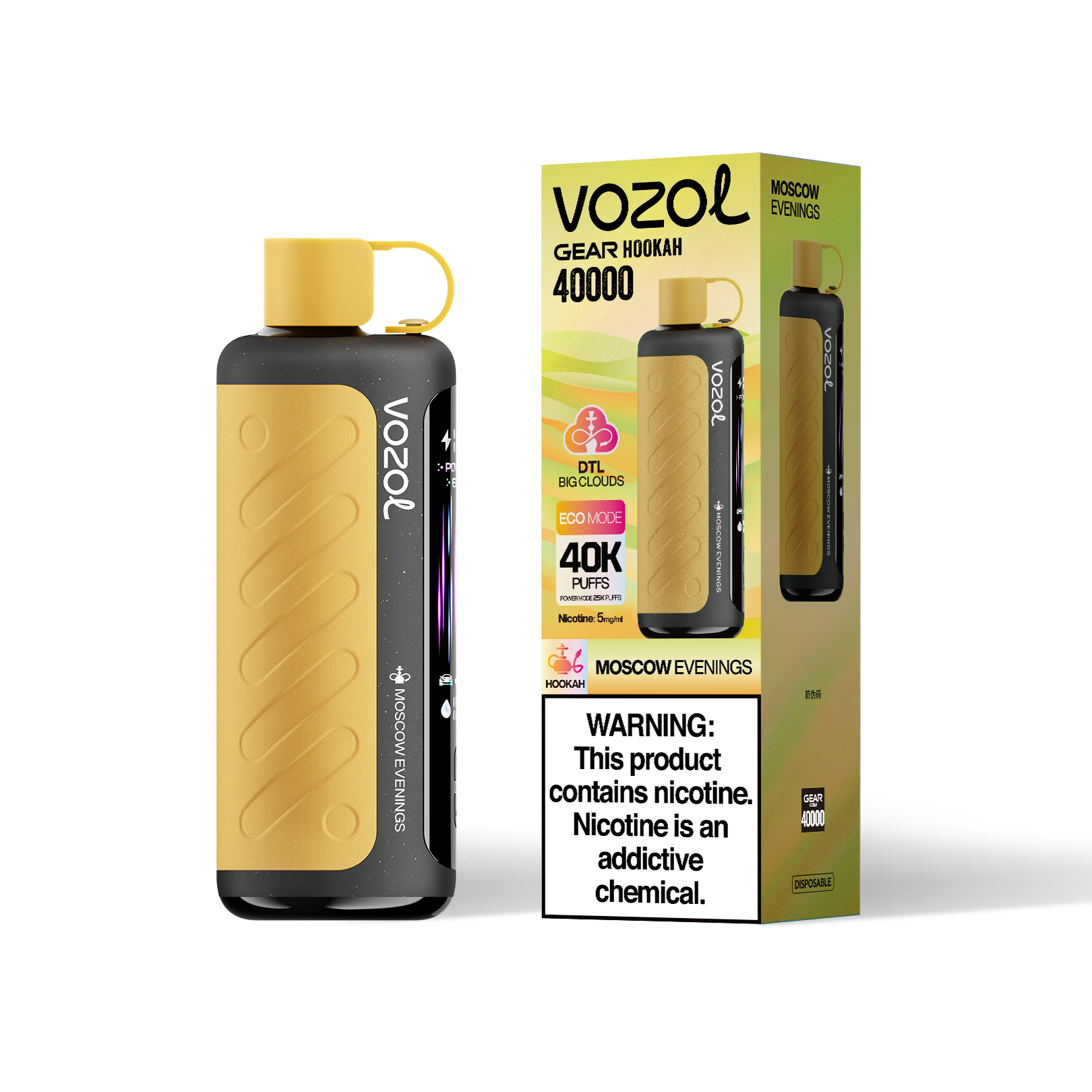 VOZOL Gear Hookah 40000 - Moscow Evenings