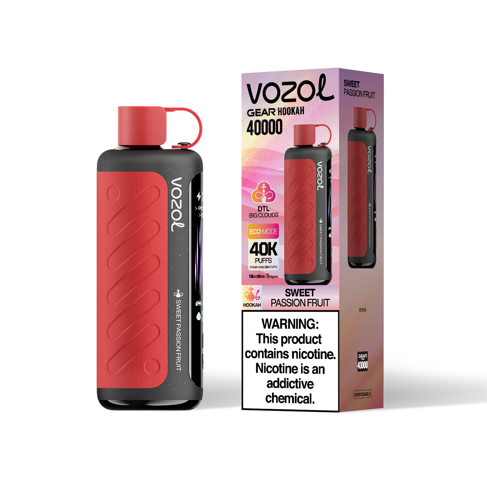 VOZOL Gear Hookah 40000 - Sweet Passion Fruit