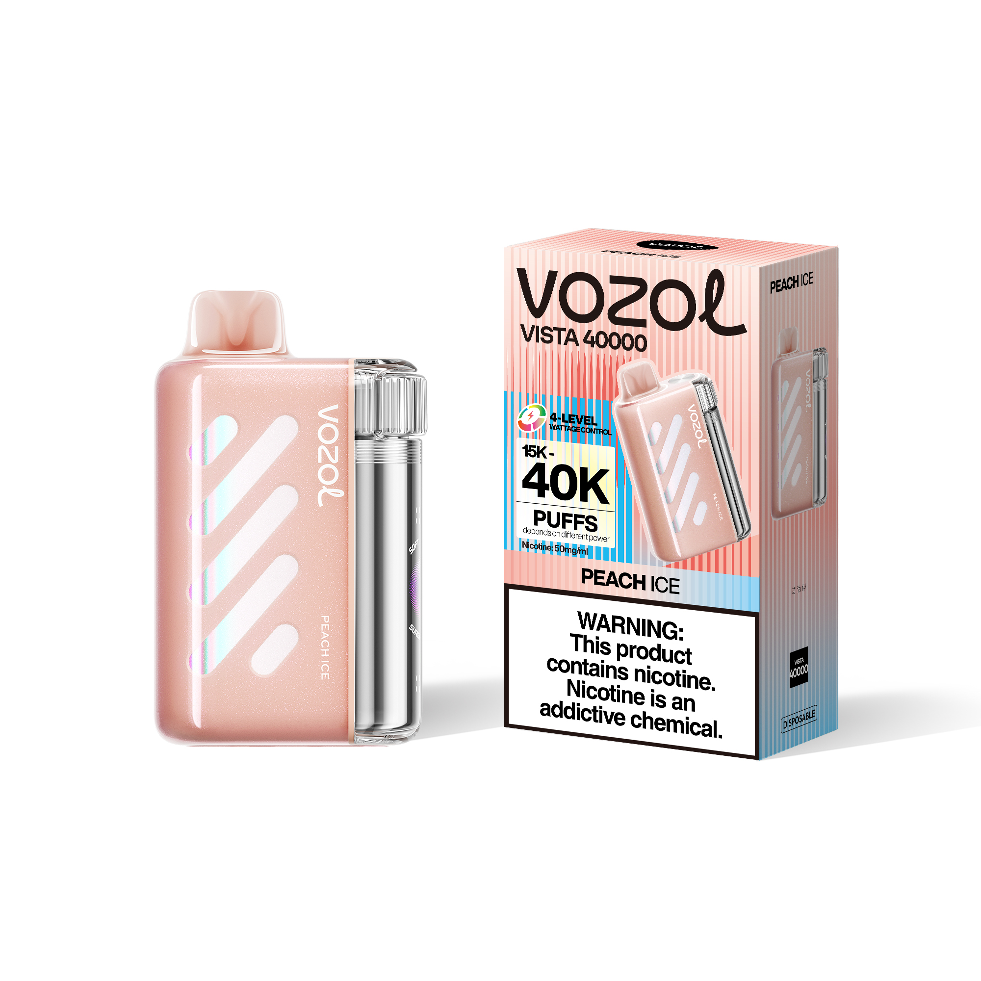 VOZOL Vista 40000 - Peach Ice