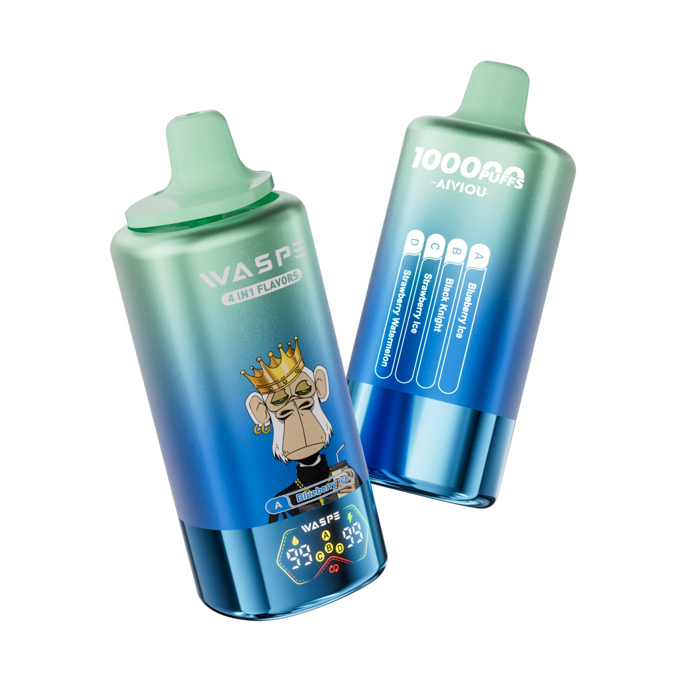 Waspe Aiviou 100K - Blueberry Ice & Black Knight & Strawberry Ice & Strawberry Watermelon