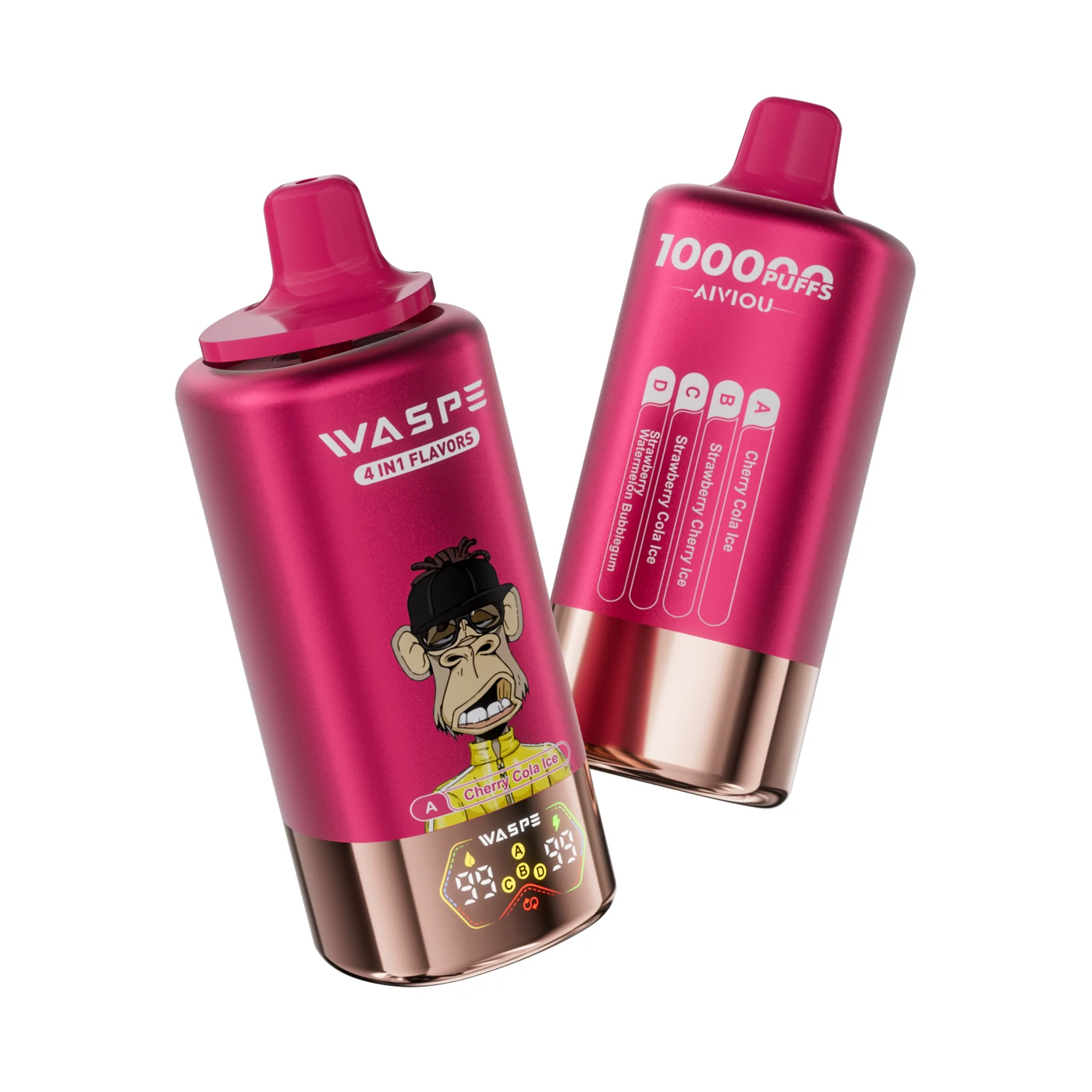 Waspe Aiviou 100K - Cherry Cola Ice & Strawberry Cherry Ice & Strawberry Cola Ice & Strawberry Watermelon Bubblegum