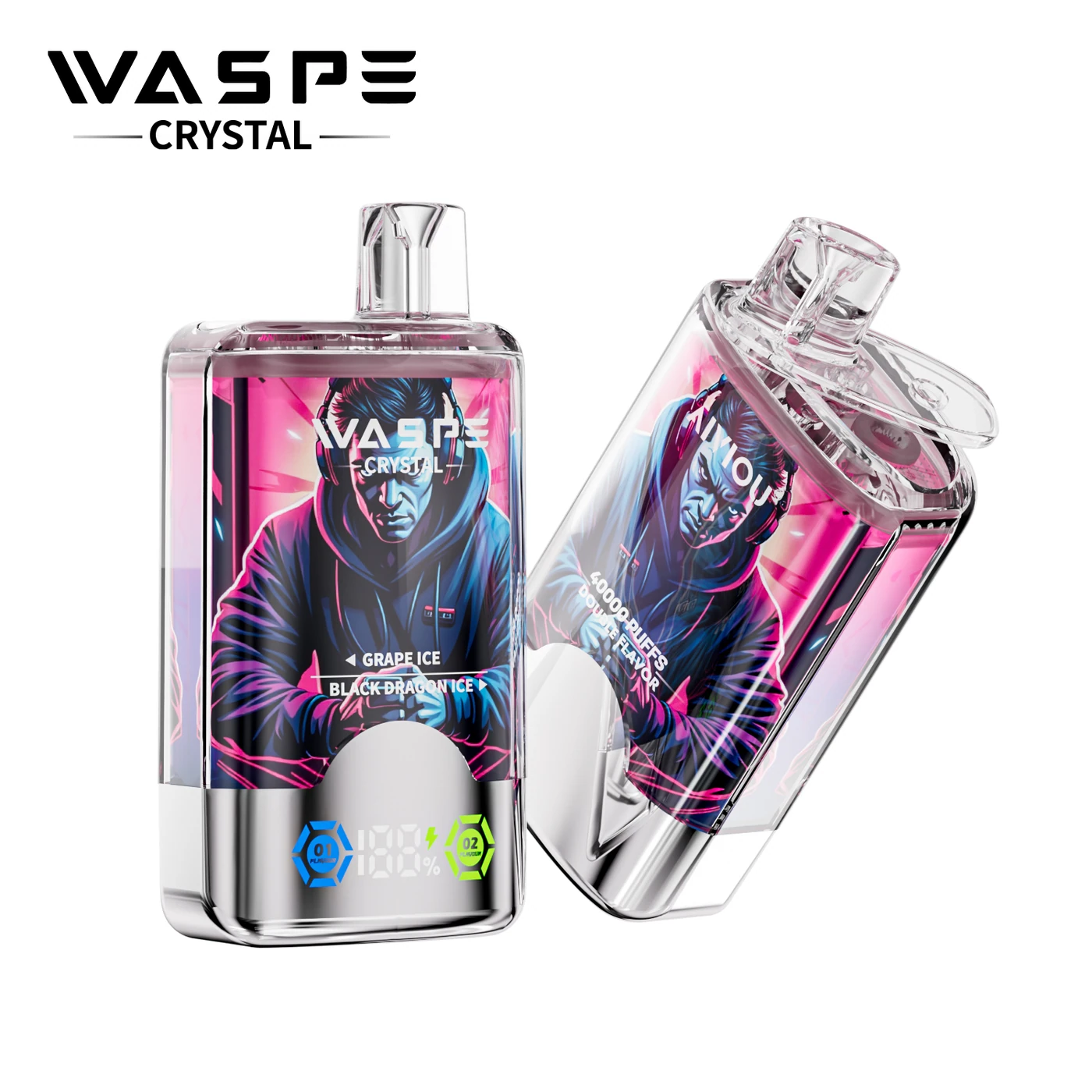 Waspe Crystal 40000 - Grape Ice & Black Dragon Ice