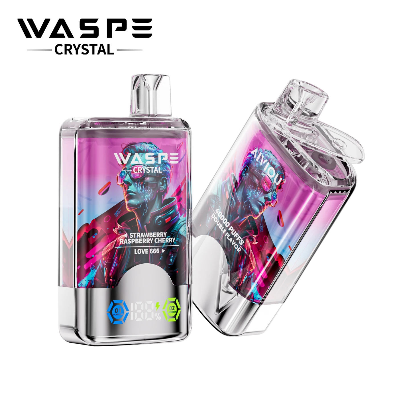 Waspe Crystal 40000 - Strawberry Raspberry Cherry & Love 666