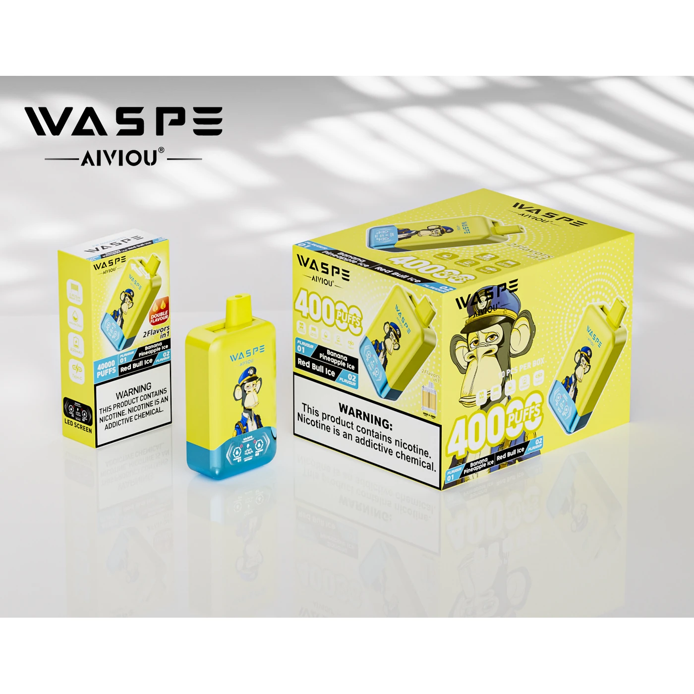 Waspe FIHP 40000 - Banana Pineapple Ice & Red Bull Ice