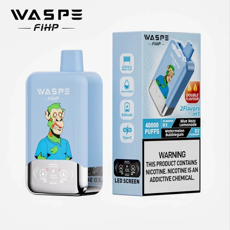Waspe FIHP 40000 - Blue Razz Lemonade & Watermelon Bubblegum