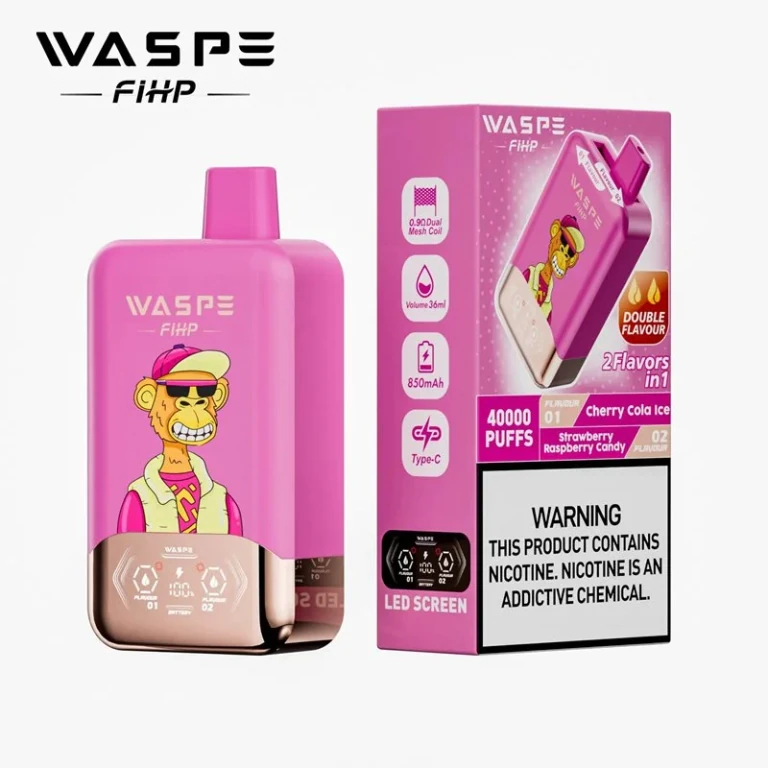 Waspe FIHP 40000 - Cherry Cola Ice & Strawberry Raspberry Candy