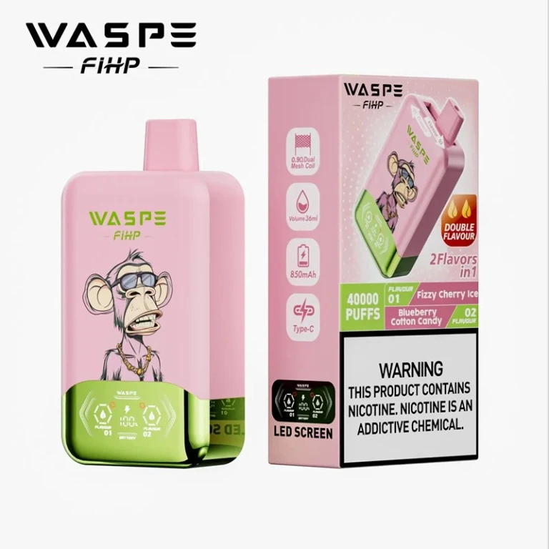 Waspe FIHP 40000 - Fizzy Cherry Ice & Blueberry Cotton Candy