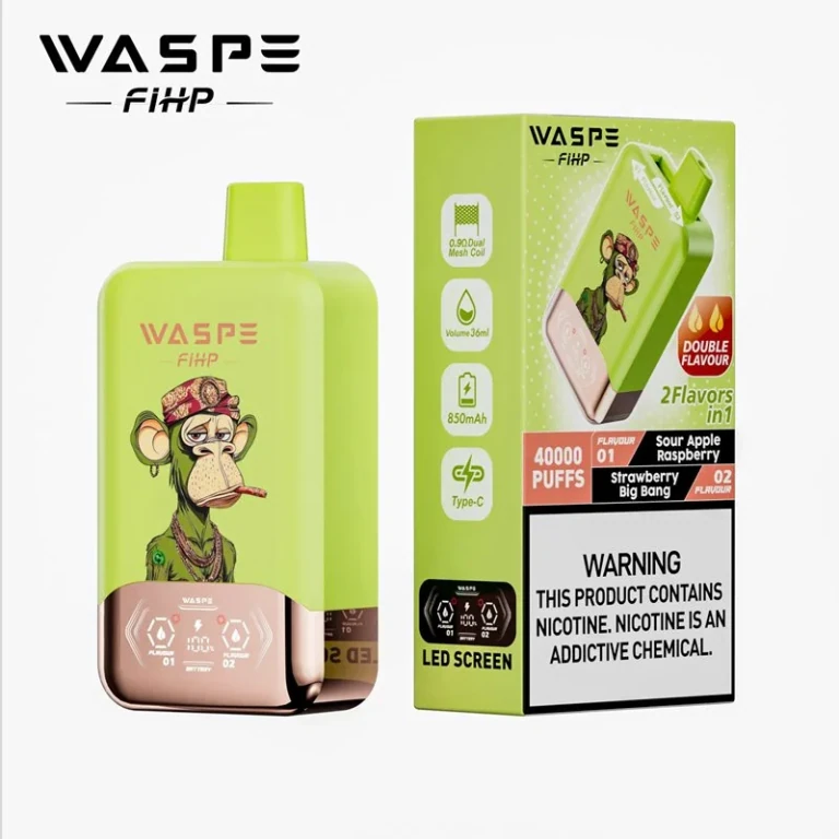 Waspe FIHP 40000 - Sour Apple Raspberry & Strawberry Big Bang