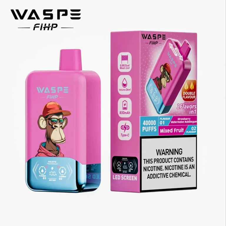 Waspe FIHP 40000 - Strawberry Watermelon Bubblegum & Mixed Fruit
