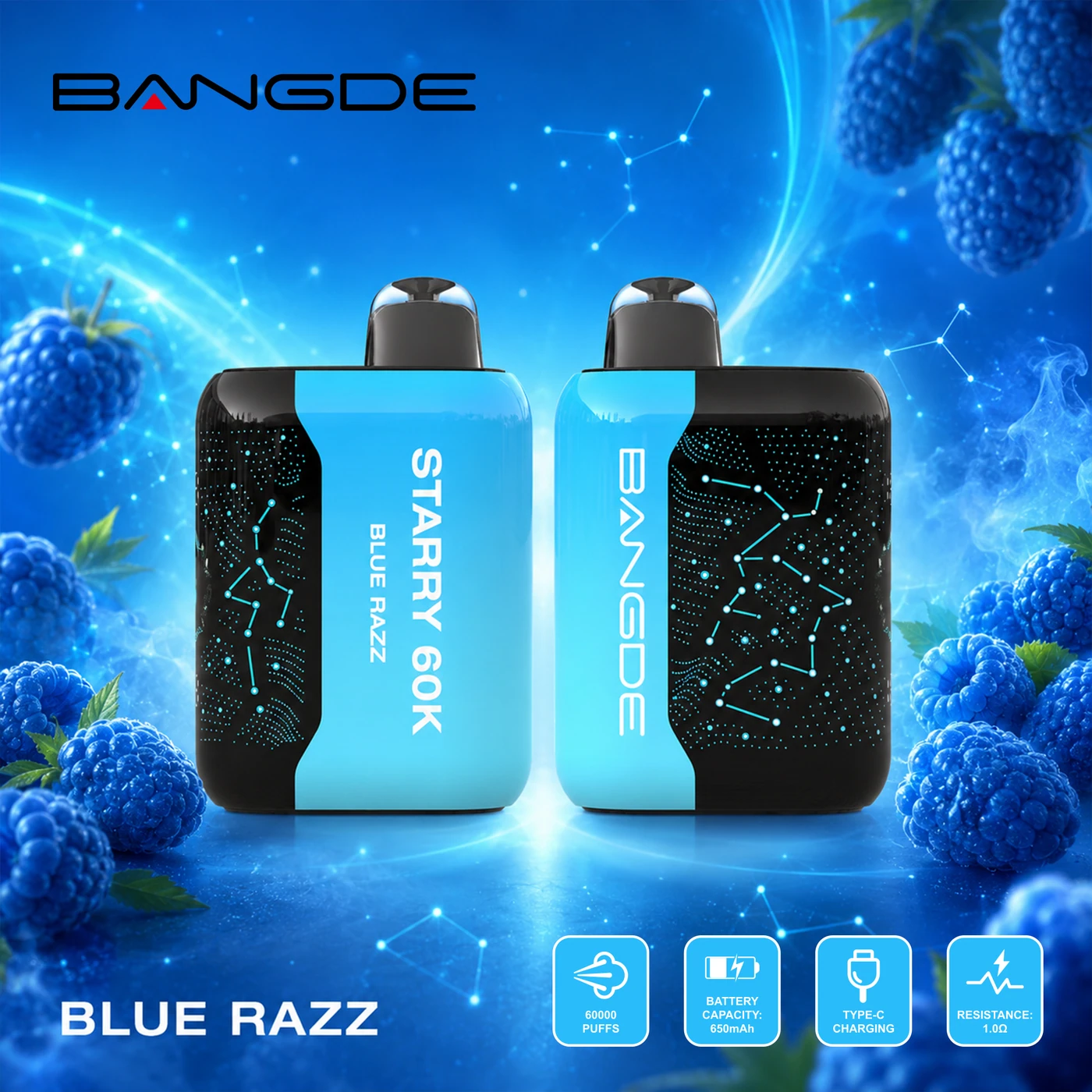 Bang DE Starry 60K - Blue Razz