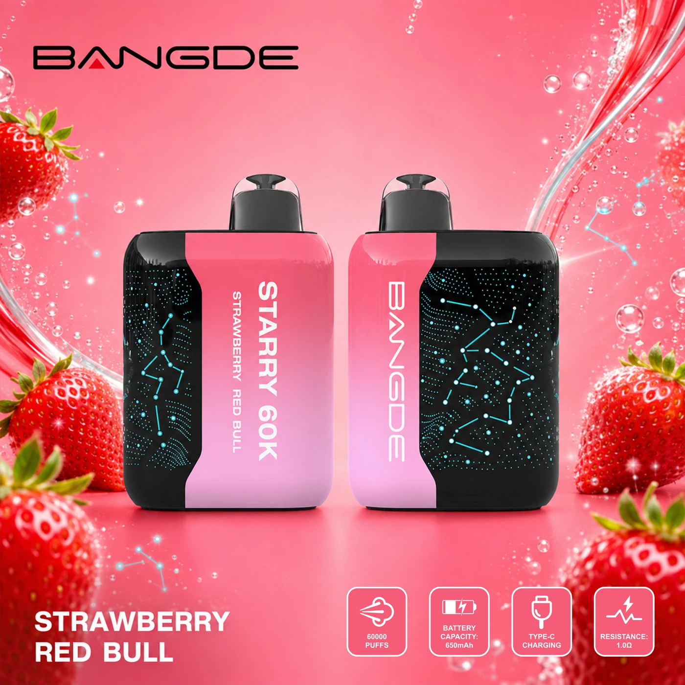 Bang DE Starry 60K - Strawberry Red Bull