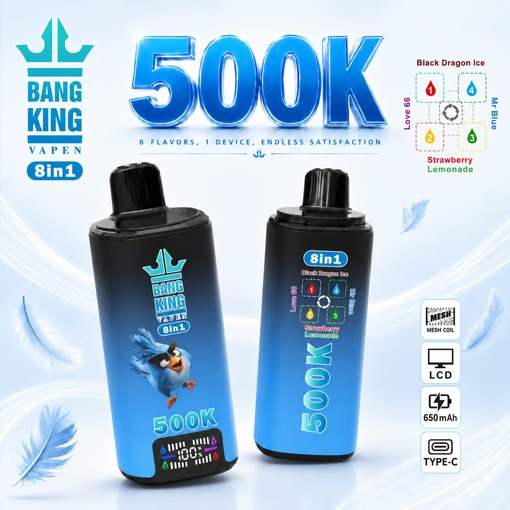 Bang King 500K - Black Dragon Ice / Love 66 / Mr Blue / Strawberry Lemonade