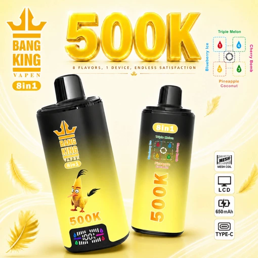 Bang King 500K - Triple Melon / Blueberry Ice / Cherry Bomb / Pineapple Coconut