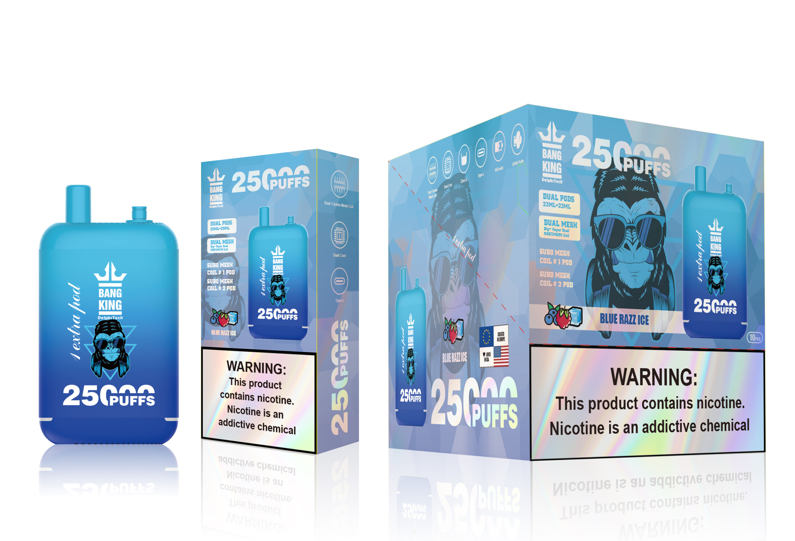 Bang King 25000 - Blue Razz Ice